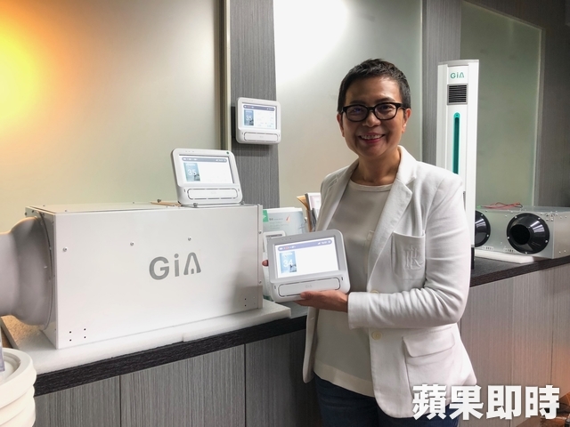 曾婷婷以20多年做空氣品質的經驗,3年前創業。彭蕙珍攝